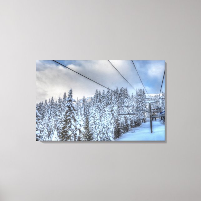 Crystal Mountain Ski Resort, near Mt. Rainier 3 Canvas Print (Front)