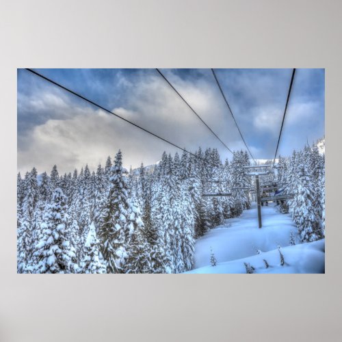 Crystal Mountain Ski Resort near Mt Rainier 3 Poster