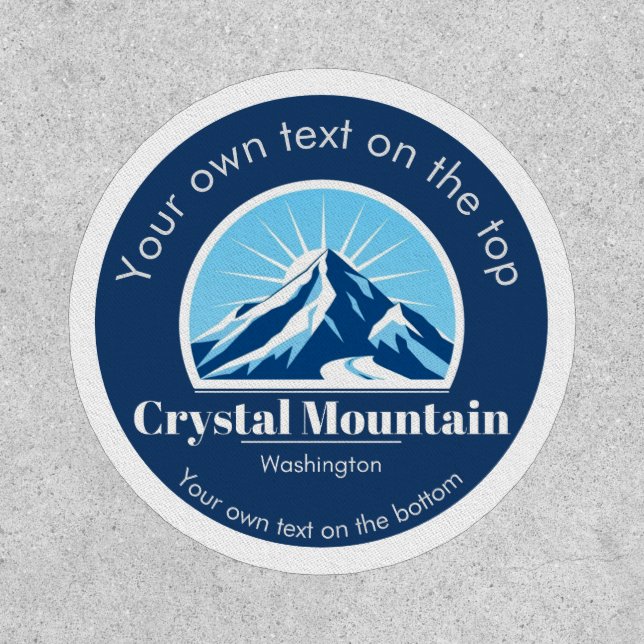 Crystal Mountain Washington ski resort   Patch (Front)