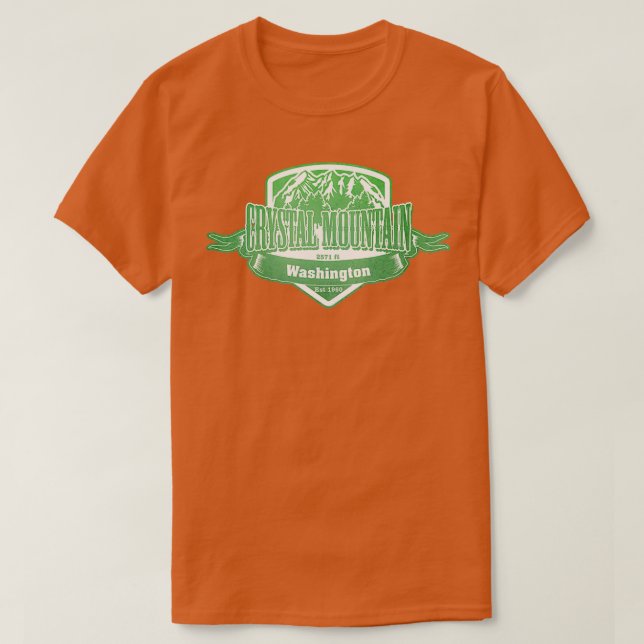 Crystal Mountain Washington Ski Resort T-Shirt (Design Front)