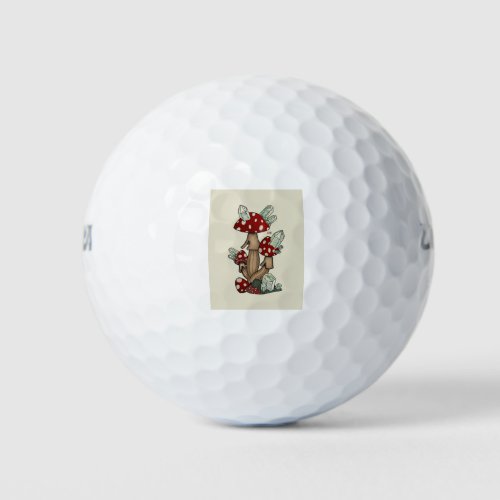 Crystal Mushroom Golf Balls