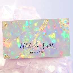 crystal opal stone Business Card