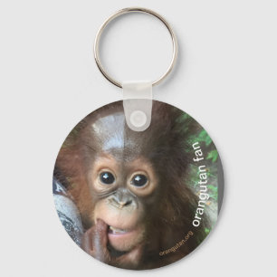 Crystal Orangutan Orphan Save Keychain