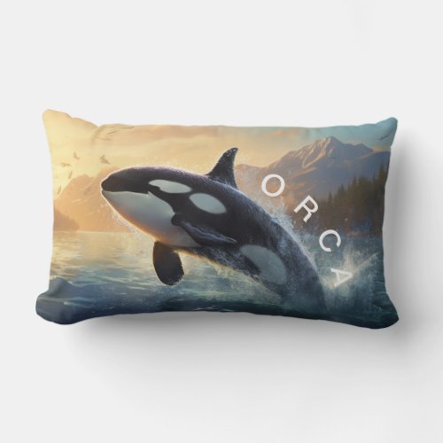 Crystal Orca Lumbar Pillow