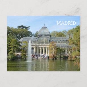 Crystal Palace, Madrid Postcard