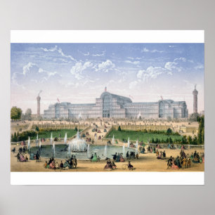Crystal Palace, Sydenham, c.1862 (color litho) Poster