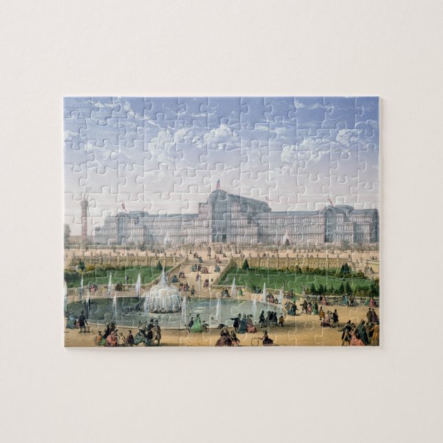 Crystal Palace, Sydenham, c.1862 (colour litho) Jigsaw Puzzle (Horizontal)