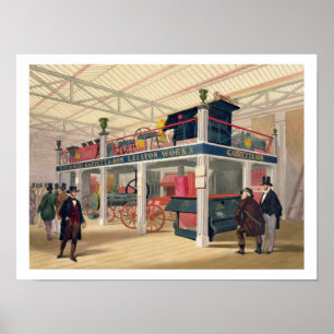 Crystal Palace, the Agricultural Court (coloured l Poster