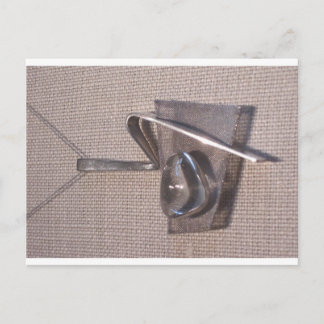 Crystal Pendant Screen Stainless Steel Postcard