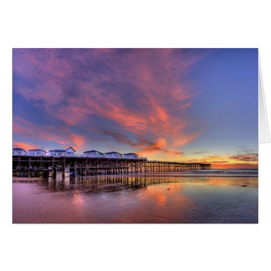 Crystal Pier Sunset Cards (Front Horizontal)