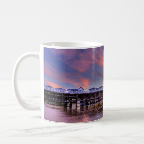 Crystal Pier Sunset Coffee Mug