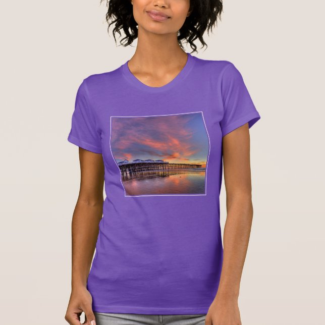 Crystal Pier Sunset T-Shirt (Front)
