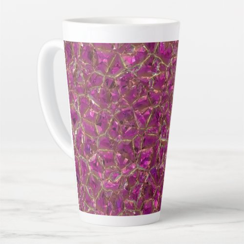 Crystal Pink and Gold Latte Mug