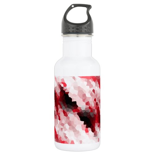 Crystal Pink Polygon Structure Stainless Steel Water Bottle