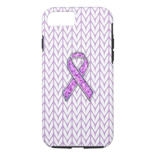 Crystal Pink Ribbon Awareness Knitting iPhone 87 Case