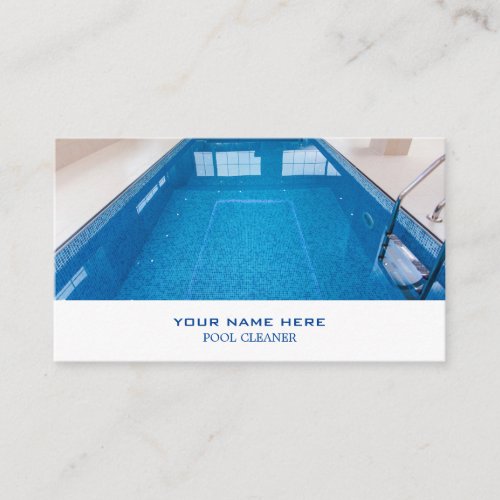 Crystal Pool Swimming Pool Cleaner Business Card
