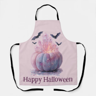 Crystal Pumpkin Happy Halloween Aesthetic Apron