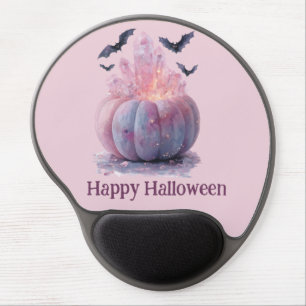 Crystal Pumpkin Happy Halloween Aesthetic Gel Mouse Pad
