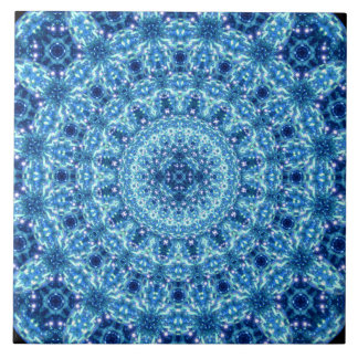 Crystal Radiance Mandala Ceramic Tile