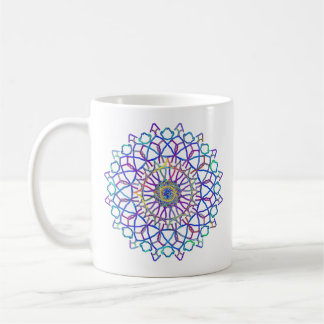 Crystal Rainbow Mandala Coffee Mug
