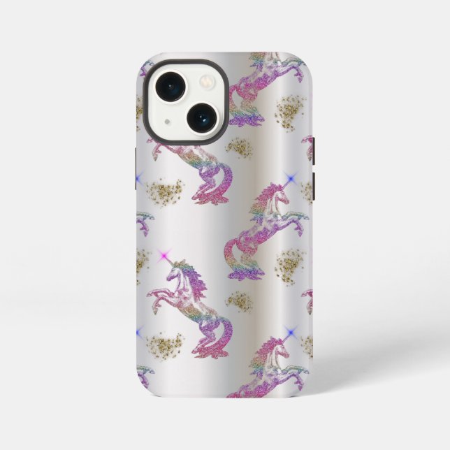 Crystal Rainbow Unicorns OtterBox iPhone Case (Back)