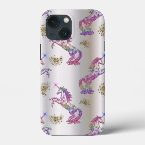 Crystal Rainbow Unicorns OtterBox iPhone Case