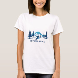 Crystal Ridge Wisconsin Ski Resort Skiing Skier T-Shirt