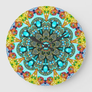 Crystal Ring Fractal Large Clock