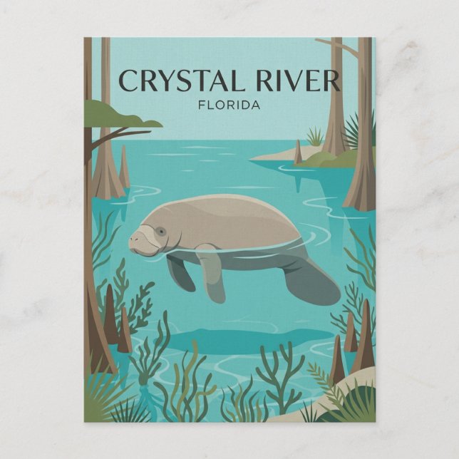 Crystal River USA Postcard (Front)
