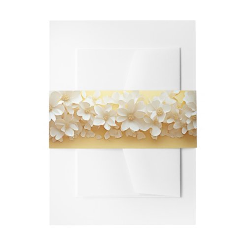 Crystal Romance Celebration Style Invitation Belly Band