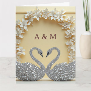 Crystal Romance Celebration Style Thank You Card
