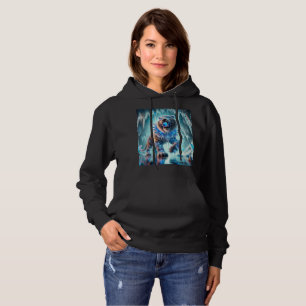 Crystal Saber-Toothed Tiger Hoodie T-shirt Design.