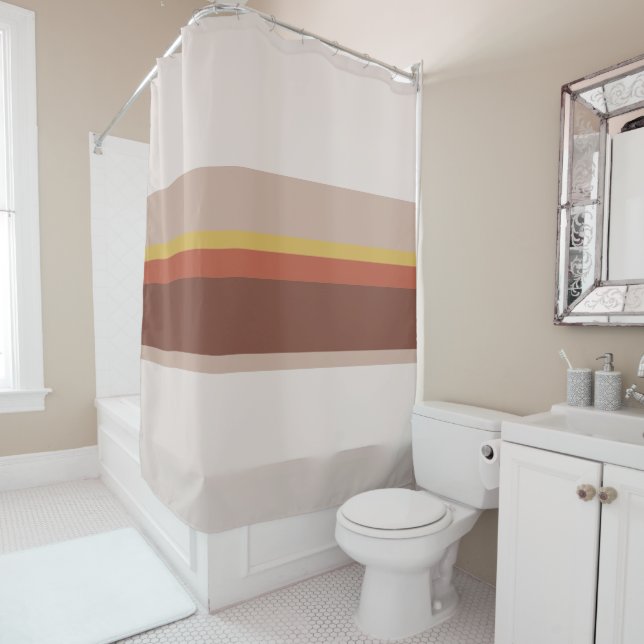 Crystal Ship Stripes Shower Curtain (In Situ)