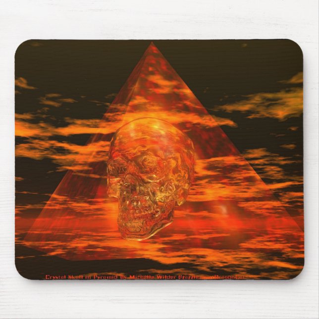 CRYSTAL SKULL In Pyramid Mouse Pad (Front)