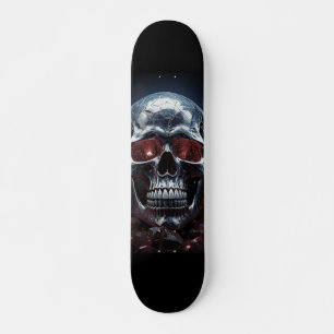 Crystal Skull with Ruby Red Eyes Skateboard