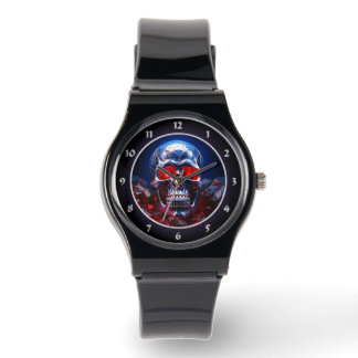 Crystal Skull with Ruby Red Eyes Watch