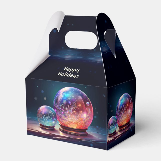 Crystal Snowballs Christmas Holiday Gift Box (Back Side)