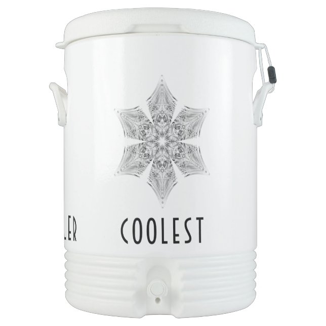 Crystal Snowflake -  Beverage Cooler (Front)