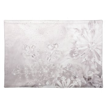 Crystal Snowflake Collection - Snowy Scene Placemat by DragonL8dy at Zazzle
