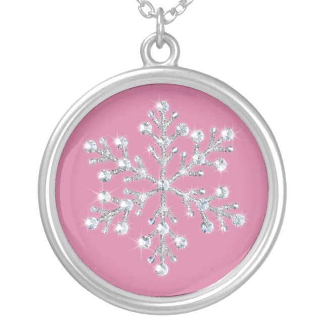 Crystal Snowflake Necklace (Front)