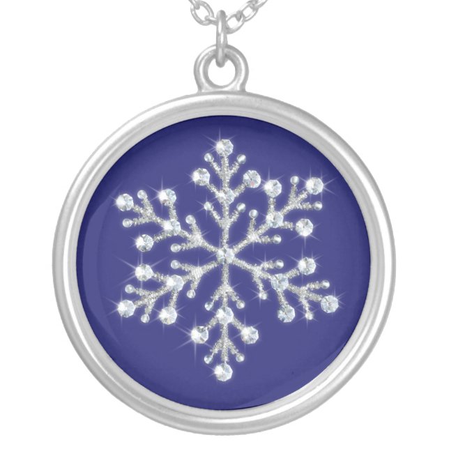 Crystal Snowflake Necklace (Front)