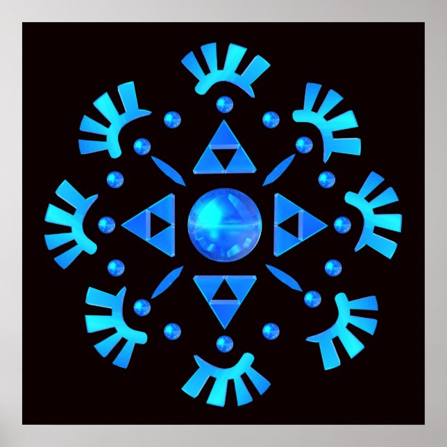Crystal Snowflake Poster (Front)