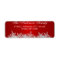 Crystal Snowflake Red Christmas Address Labels