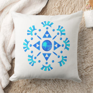 Crystal Snowflake Throw Pillow
