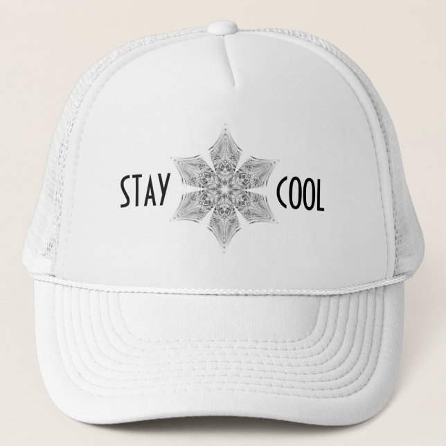 Crystal Snowflake -  Trucker Hat (Front)