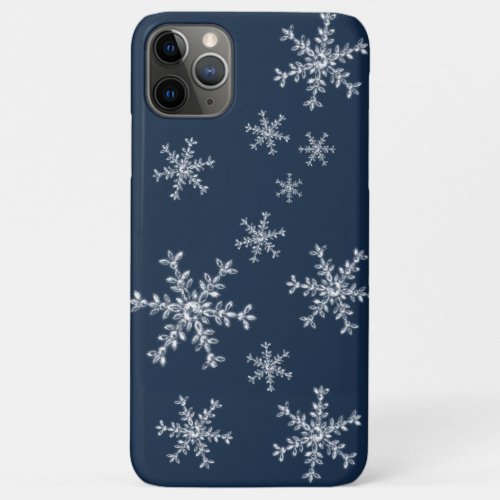 Crystal Snowflakes blue iPhone Case