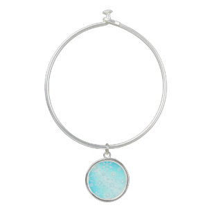 Crystal Snowflakes Pattern Bangle Bracelet