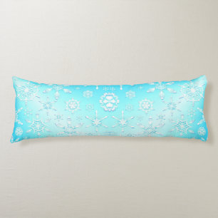 Crystal Snowflakes Pattern Body Pillow