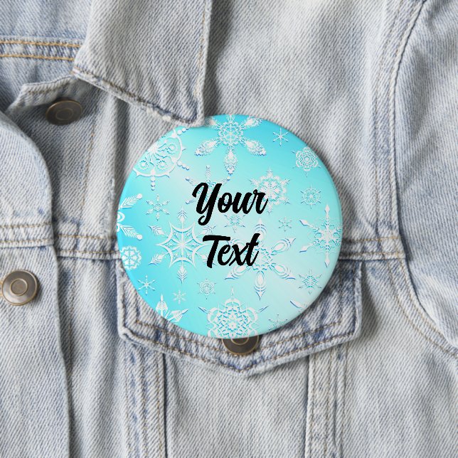 Crystal Snowflakes Pattern Button (In Situ)