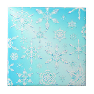 Crystal Snowflakes Pattern Ceramic Tile